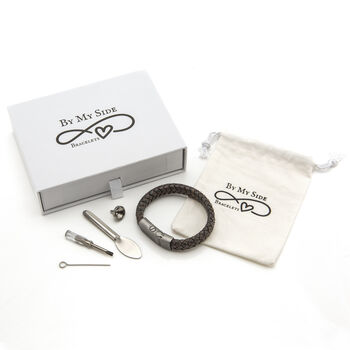 Green Paracord Vegan Cremation Urn Bracelet Memorial Keepsake For Ashes, 12 of 12