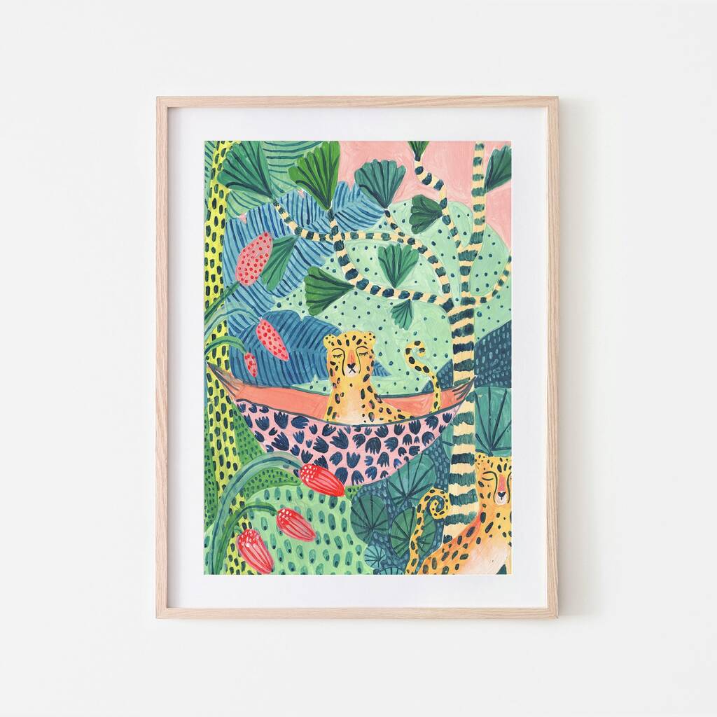 Jungle Leopards Art Print, 1 of 6