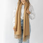 Personalised Camel Pure Cashmere Scarf, thumbnail 6 of 8