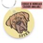 Dogue De Bordeaux Keyring, thumbnail 1 of 6