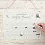 Personalised Wipe Clean Acrylic Weekly Family Planner, thumbnail 1 of 6