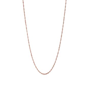 Rose Gold Twist Chain Necklace, 4 of 4