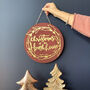 Personalised Family Name Christmas Sign, thumbnail 3 of 6