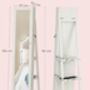 Swivel Mirror Jewellery Cabinet, Lockable And Stylish, thumbnail 7 of 8