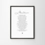 Union Personalised Poem Wedding Print, thumbnail 8 of 11