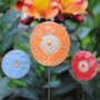 Set Of Three Personalised Flower Garden Pot Stakes, thumbnail 3 of 9