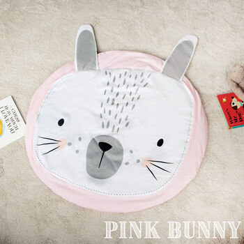 Personalised Bunny Face Baby Play Mat, 7 of 10