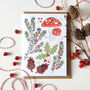 Pack Of Six Botanical Christmas Cards, thumbnail 3 of 4