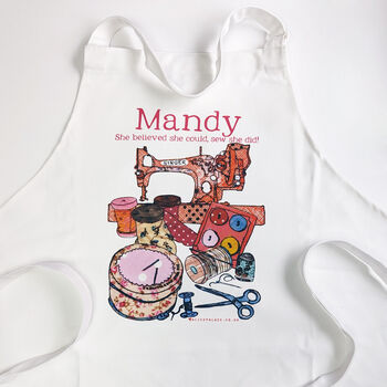 Personalised Sewing Apron, 10 of 10