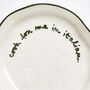 Cook For Me In Italian Statement Plate, thumbnail 2 of 2
