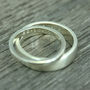 9ct White Gold Personalised Wedding Ring, 5mm Wide, thumbnail 3 of 4
