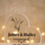 Personalised Engaged Acrylic Heart Plaque With Dates, thumbnail 3 of 12