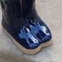 Personalised Blue Welly Boot Planter, thumbnail 7 of 7