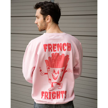 French Frights Men's Slogan Sweatshirt, 3 of 9