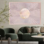 Landscape Boho Art Custom Print Sun Rising Pink, thumbnail 2 of 5