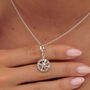 Compass Necklace, Sterling Silver Or Gold Plated, thumbnail 1 of 11