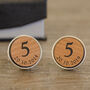 Personalised 5th Anniversary Cufflinks, thumbnail 1 of 2