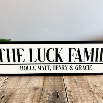 Personalised Family Name Road Sign For Home Decor, 3 of 4