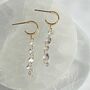 Diamond Large And Small Drop Earrings, thumbnail 2 of 6