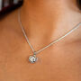 Royal Pearl Flower Pendant Necklace, thumbnail 1 of 6