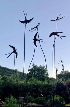 Three Metal Swallow Birds, 2 of 4