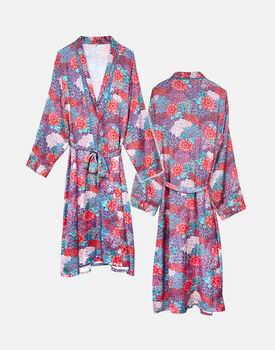 Indian Peacock Print Robe, 7 of 7