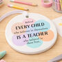 Personalised Thank You Teacher Porcelain Bauble Gift, thumbnail 3 of 4
