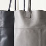 Fair Trade Handcrafted Large Leather Tote Shopper Bag, thumbnail 8 of 12