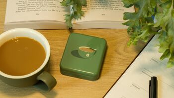 Tea Bag Travel Pocket Tin Tea Lover Gift Storage Box | Teacup Orange, 3 of 9