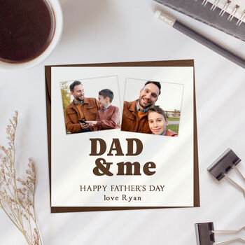 Personalised Fathers Day Photo Card, 2 of 9