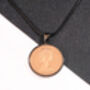 1976 50th Birthday Decimal One Penny Coin Pendant, thumbnail 4 of 5