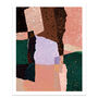 Terrazzo Abstract Patchwork Art Print, thumbnail 2 of 7