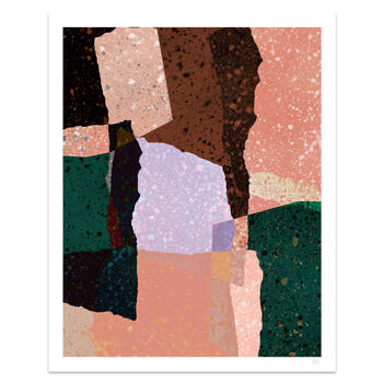 Terrazzo Abstract Patchwork Art Print, 2 of 7