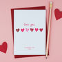 Love You Fiancé Valentine's Card, thumbnail 1 of 6