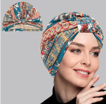 Chemo Headwear Satin Lined Turban, 9 of 12