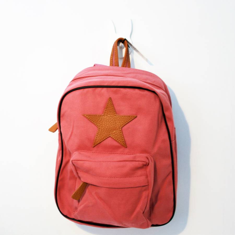 children's star backpack in various colours by soren's house children's star backpack in various colours by soren's house