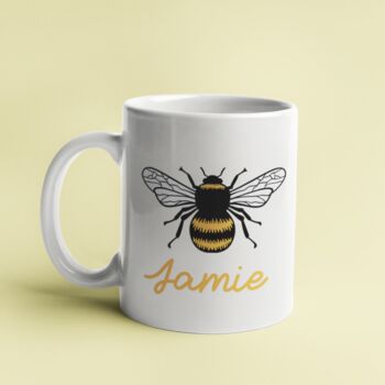 Bumblebee Personalised Name Bee Mug, 2 of 3