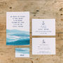 Nautical Sailing Beach Wedding RSVP Cards, thumbnail 4 of 4