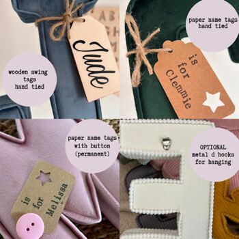 Velvet Fabric Letters, 7 of 7