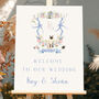 Wedding Welcome Sign With Crest, thumbnail 4 of 9