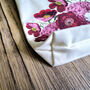 Organic Cotton Make Up Zip Bag With Peony Print, thumbnail 3 of 7