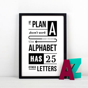 'Don't Give Up' Motivational Quote A3 Poster, 4 of 4