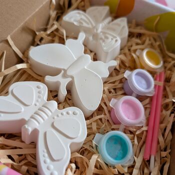 Paint Your Own Plaster Shapes Gift Box Butterfly, 3 of 3