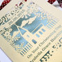 Personalised Papercut Floral Christening Card, thumbnail 4 of 5