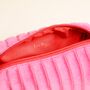 Pink And Red Velvet Bow Makeup Bag, thumbnail 3 of 4