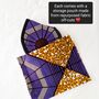 African Print Eye Mask With Pouch, thumbnail 4 of 7