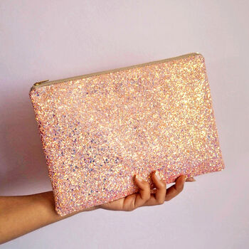 Sparkly Glitter Clutch Bag, 4 of 10
