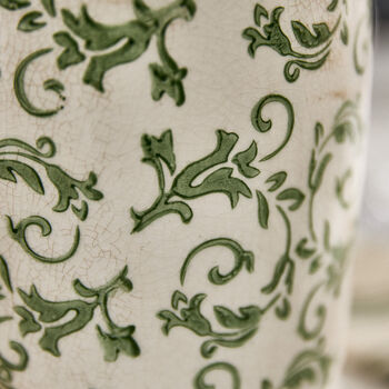 Irina Green Botanical Urn Vase, 5 of 7