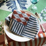 Set Of Four Diamond Linen Napkins, thumbnail 2 of 8