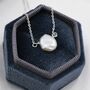 Irregular Shape Keshi Pearl Necklace Sterling Silver, thumbnail 3 of 11